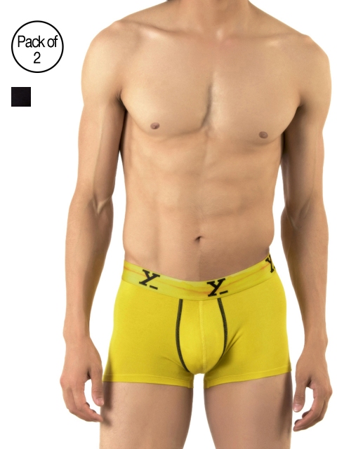 

XYXX Pack of 2 Ultra Soft Micro Modal Trunks XYTRNK2PCKN108, Black