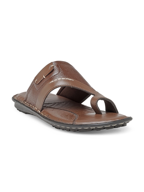 

Teakwood Leathers Men Brown Comfort Sandals
