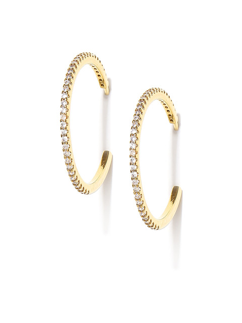 

Accessorize Gold-Plated Circular Half Hoop Earrings