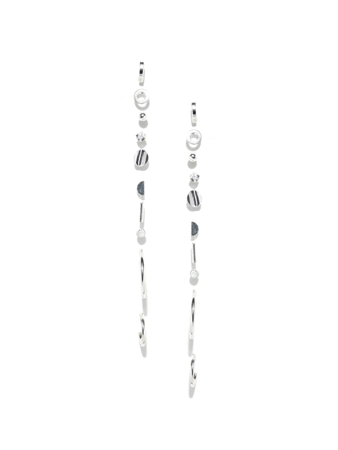 

Accessorize Set of 10 Silver-Toned Contemporary Earrings