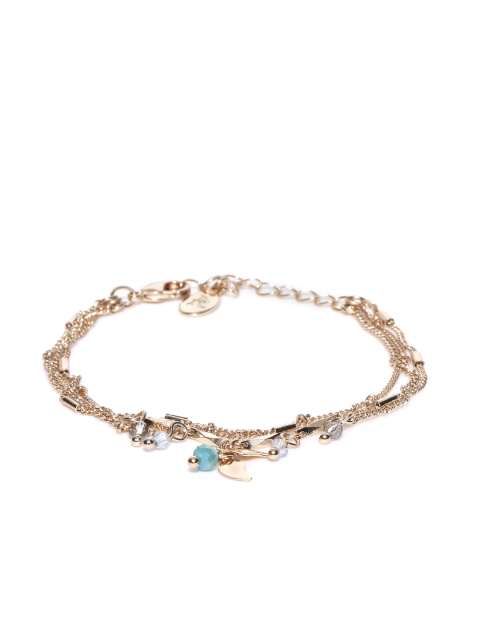 

Accessorize Gold-Toned Brass Multistrand Charm Bracelet