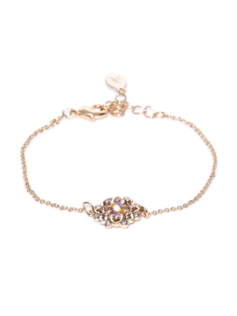 

Accessorize Gold-Toned & Pink Contemporary Bracelet