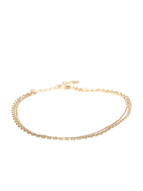 

Accessorize Gold-Toned Dual-Stranded Anklet
