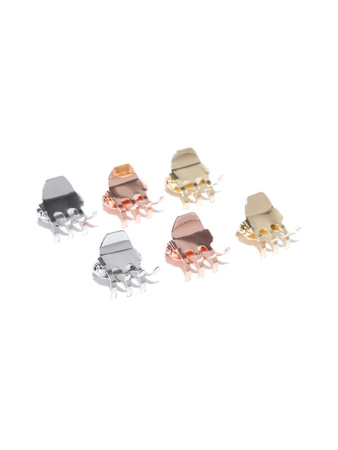 

Accessorize Set of 6 Hair Grasps, Gold