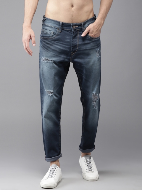 

Moda Rapido Men Blue Slim Fit Mid-Rise Mildly Distressed Stretchable Jeans