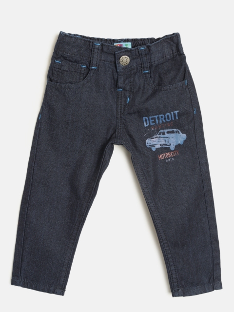 

Kid Studio Boys Navy Mid-Rise Clean Look Jeans, Navy blue