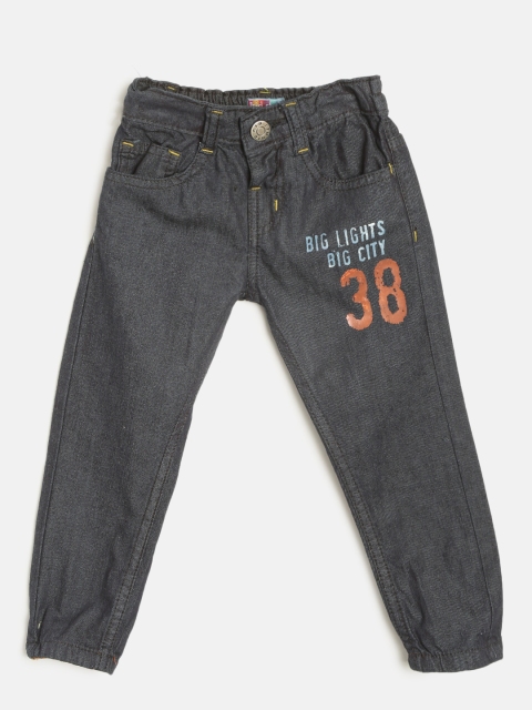 

Kid Studio Boys Navy Mid-Rise Clean Look Jeans, Navy blue