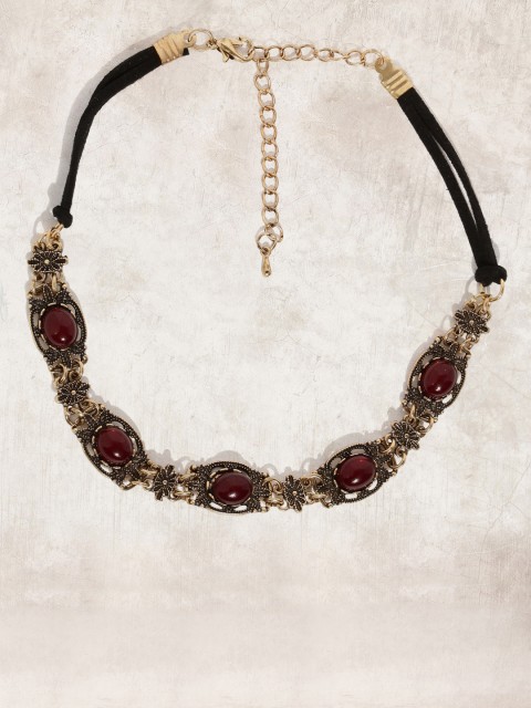 

Anouk Gold-Toned Metal Oxidised Necklace