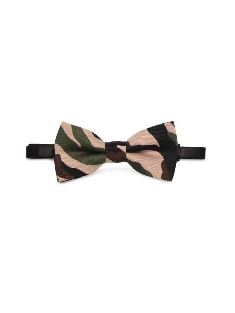 

The Bro Code Boys Brown & Olive Green Printed Bow Tie