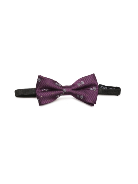

The Bro Code Boys Purple Printed Bow Tie