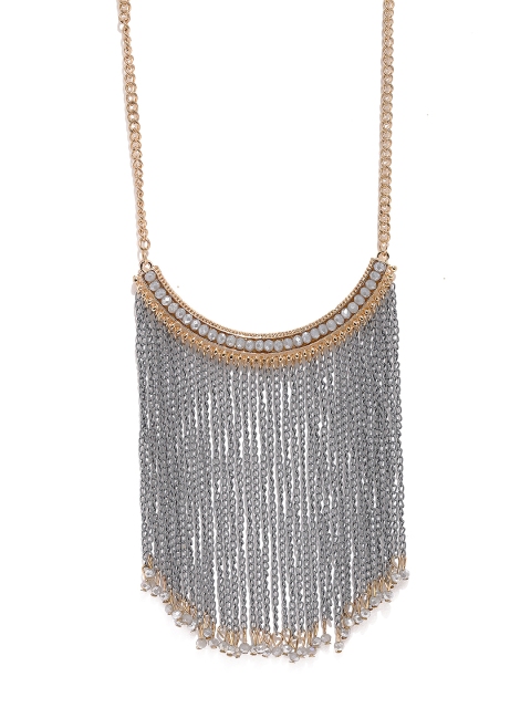 

DressBerry Gold-Toned & Silver-Toned Necklace