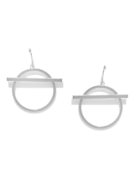 

Mast & Harbour Silver-Toned Geometric Drop Earrings