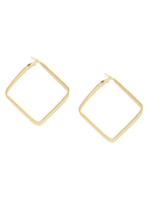 

Mast & Harbour Gold-Toned Geometric Hoop Earrings