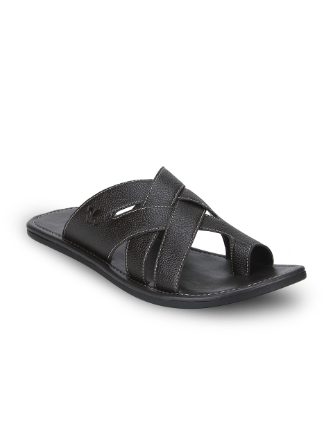 

Bond Street By Red Tape Men Black Comfort Sandals