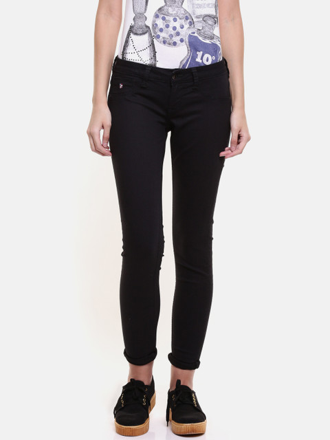 

U.S. Polo Assn. Women Black Regular Fit Stretchable Jeggings