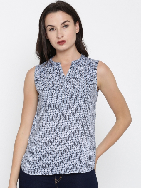 

U.S. Polo Assn. Women Women Blue Solid Top