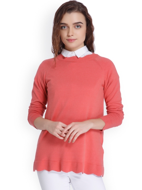 

Vero Moda Women Pink Solid Pullover