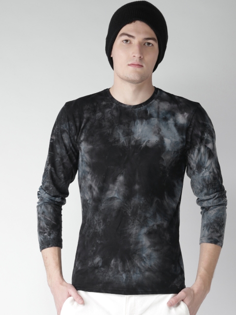 

Okane Men Black Dyed Round Neck T-shirt