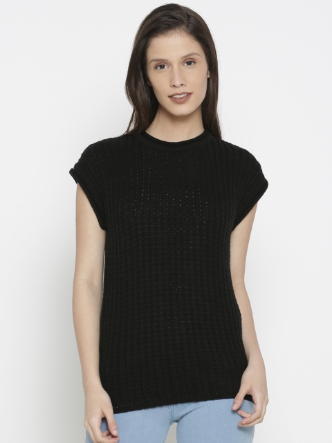 

Pepe Jeans Women Black Solid Pullover Sweater