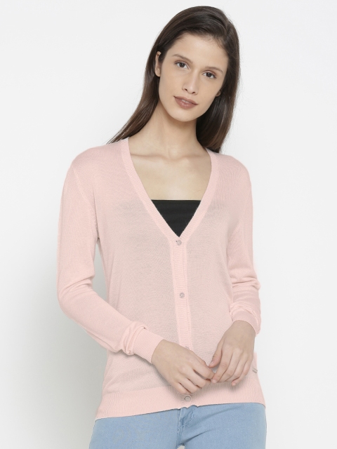 

Pepe Jeans Women Pink Solid Cardigan Sweater