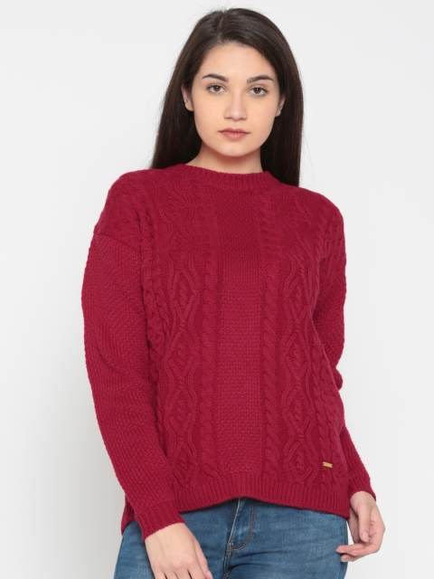 

Pepe Jeans Women Red Solid Pullover