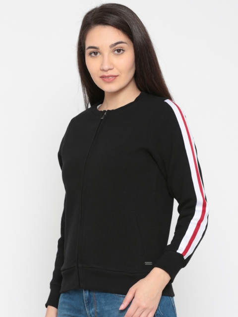

Pepe Jeans Women Black Solid Sweatshirt
