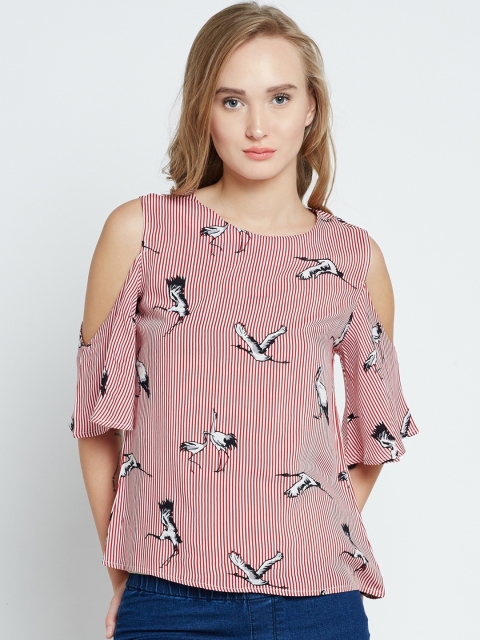 

Marie Claire Women White Striped Top