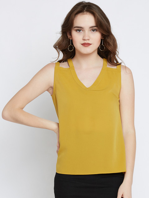 

Marie Claire Women Yellow Solid Top