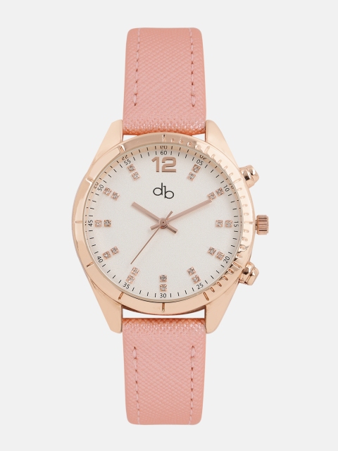 

DressBerry Women Off-White Embellished Analogue Watch MFB-PN-SNT-D04