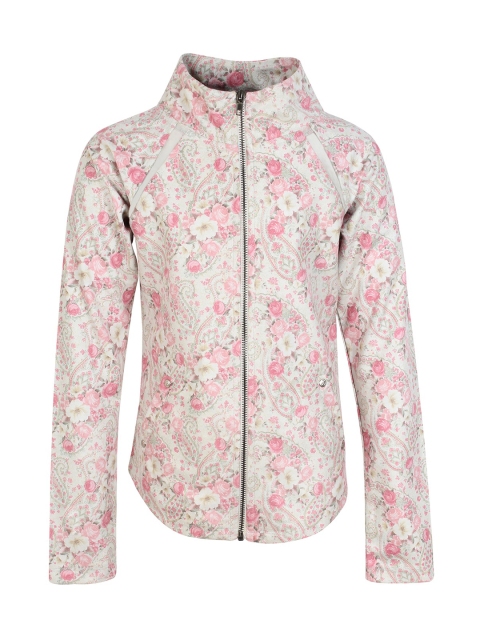 

CUTECUMBER Girls Pink Printed Tailored Jacket