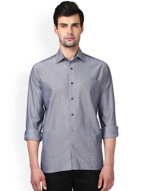 

ColorPlus Men Navy Blue Regular Fit Solid Casual Shirt