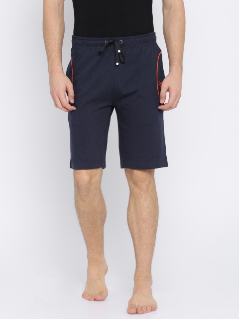 

U.S. Polo Assn. Men Navy Solid Lounge Shorts, Navy blue