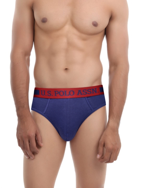 

U.S. Polo Assn. Men Navy Hip Briefs I100-656-PL, Navy blue