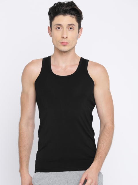 

U.S. Polo Assn. Men Black Solid Innerwear Vest I110-002-PL