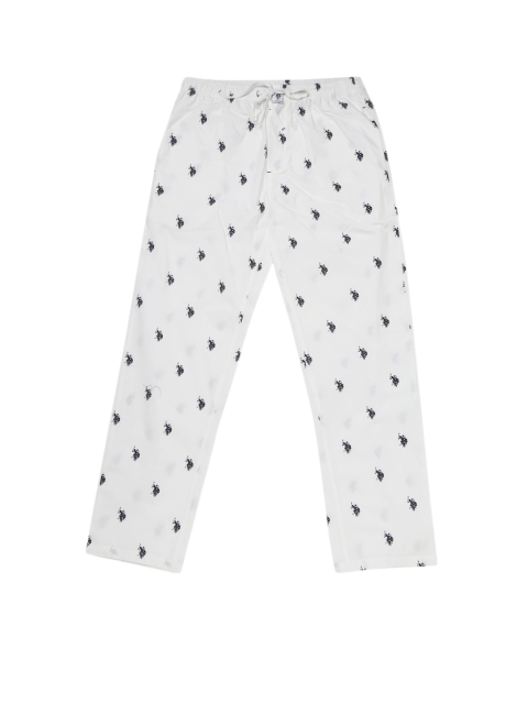 

U.S. Polo Assn. Men White Printed Lounge Pants I506-001
