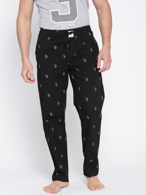 

U.S. Polo Assn. Men Black Printed Lounge Pants I506-002-RR