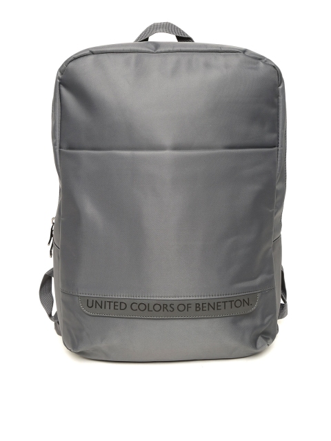 

United Colors of Benetton Men Grey Laptop Backpack