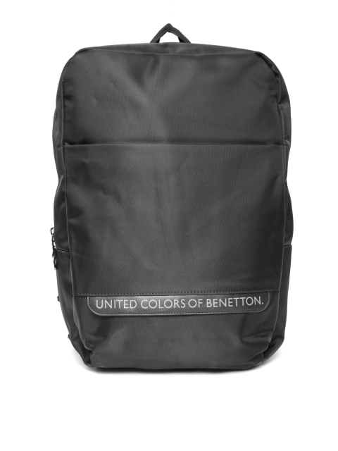 

United Colors of Benetton Men Black Laptop Backpack