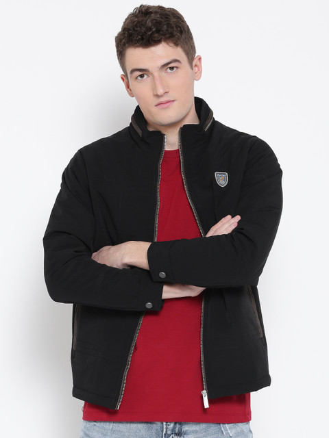 

Monte Carlo Men Black Solid Padded Jacket