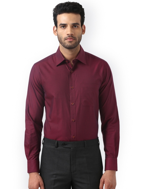 

Raymond Men Maroon Regular Fit Solid Formal Shirt