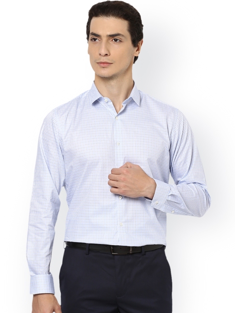 

Van Heusen Men White Regular Fit Checked Formal Shirt