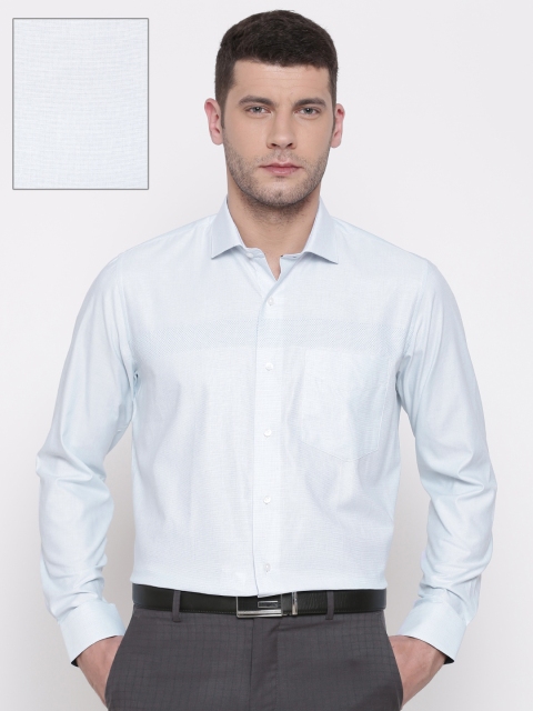 

Van Heusen Men Blue Slim Fit Self Design Formal Shirt