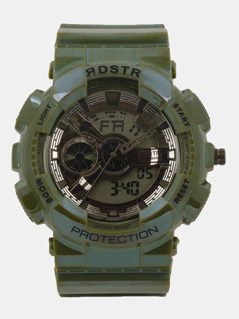 

Roadster Men Olive Green Analogue and Digital Watch