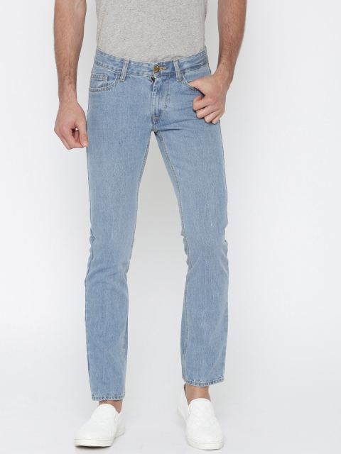 

American Bull Men Blue Slim Fit Mid-Rise Clean Look Jeans
