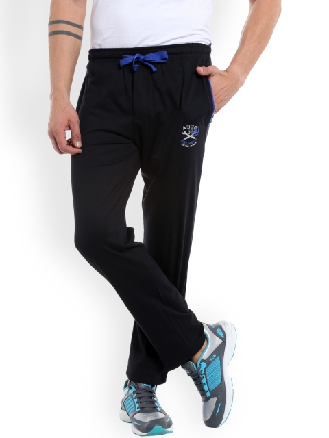 

AVOQ Black Slim Fit Track Pants