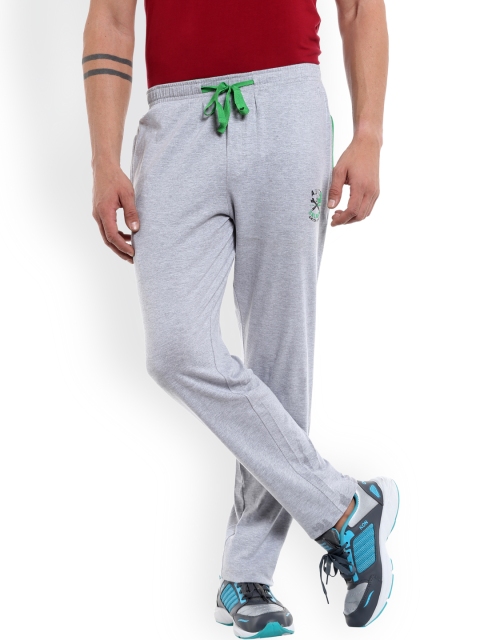 

AVOQ Grey Melange Slim Fit Track Pants