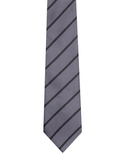 

Tossido Grey Striped Skinny Tie