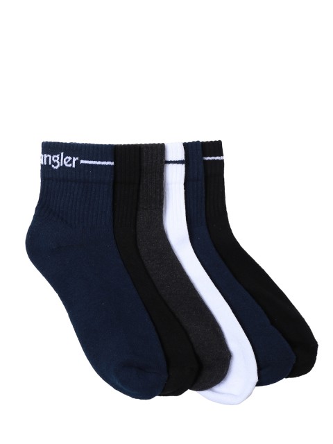 

Wrangler Men Pack of 6 Assorted Ankle-Length Socks, Multi