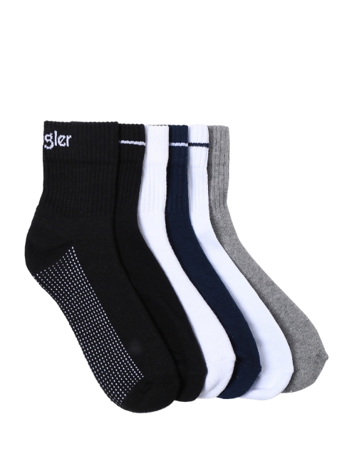 

Wrangler Men Pack of 6 Assorted Ankle-Length Socks, Multi