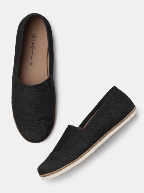 

Mast & Harbour Black Slip-On Sneakers